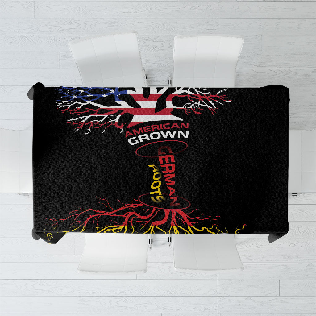 German American Heritage Month Tablecloth USA Grown Germany Roots Tree Flag Pattern