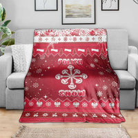 Poland Christmas Blanket Pierogi Polish Snow - Wonder Print Shop