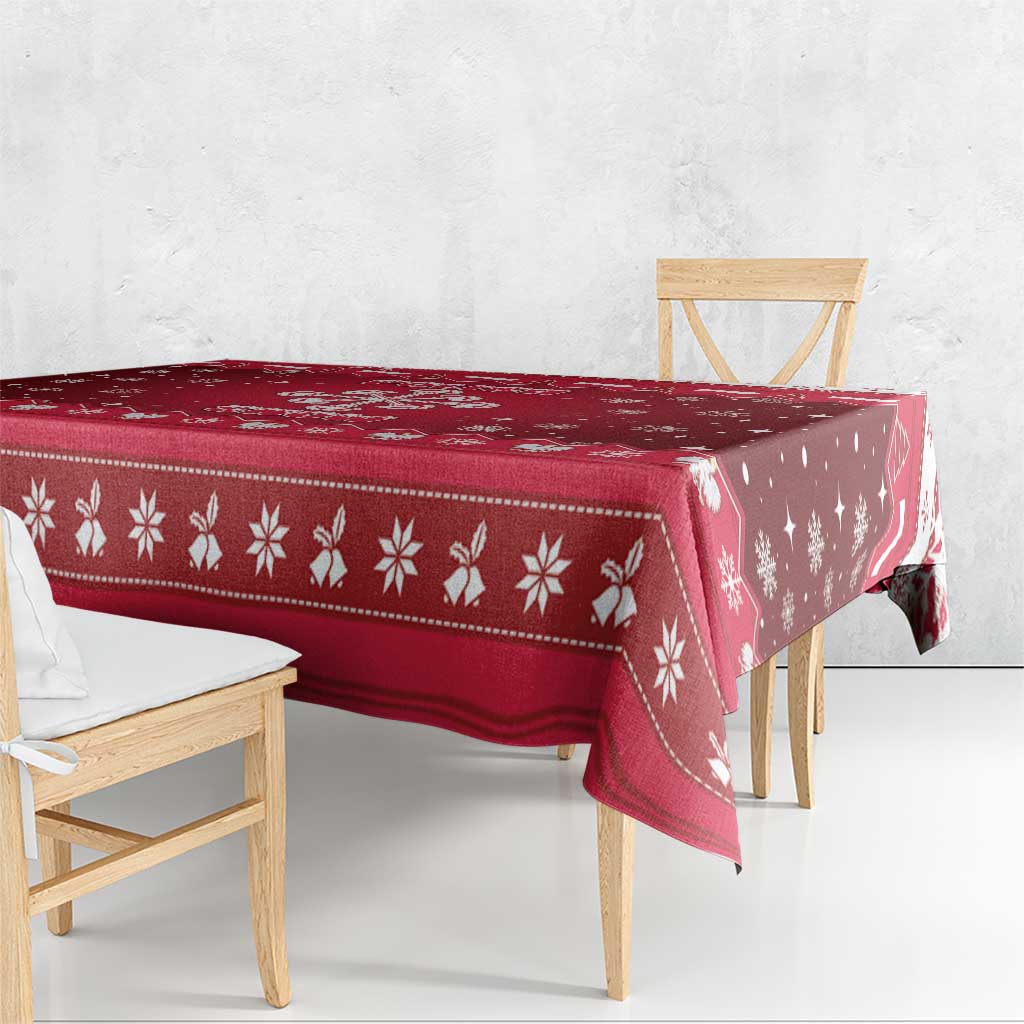 Poland Christmas Tablecloth Pierogi Polish Snow - Wonder Print Shop