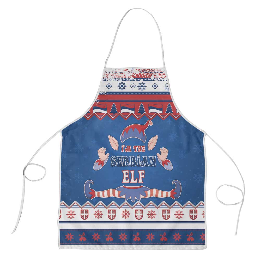 Serbia Christmas Apron I Am The Serbian Elf - Wonder Print Shop