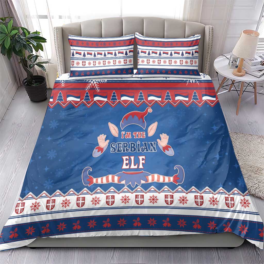 Serbia Christmas Bedding Set I Am The Serbian Elf - Wonder Print Shop