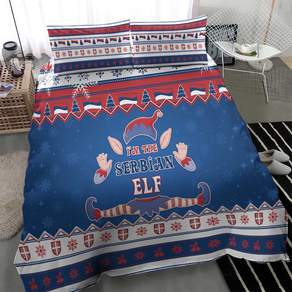 Serbia Christmas Bedding Set I Am The Serbian Elf - Wonder Print Shop