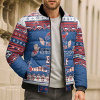 Serbia Christmas Bomber Puffer Jacket I Am The Serbian Elf - Wonder Print Shop