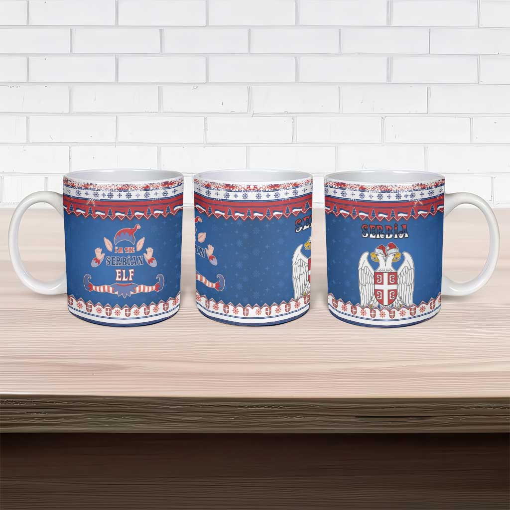 Serbia Christmas Ceramic Mug I Am The Serbian Elf - Wonder Print Shop