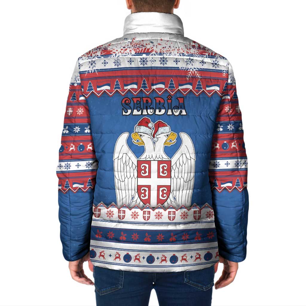 Serbia Christmas Padded Jacket I Am The Serbian Elf - Wonder Print Shop