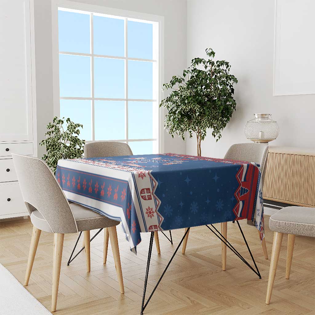 Serbia Christmas Tablecloth I Am The Serbian Elf - Wonder Print Shop