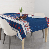 Serbia Christmas Tablecloth I Am The Serbian Elf - Wonder Print Shop
