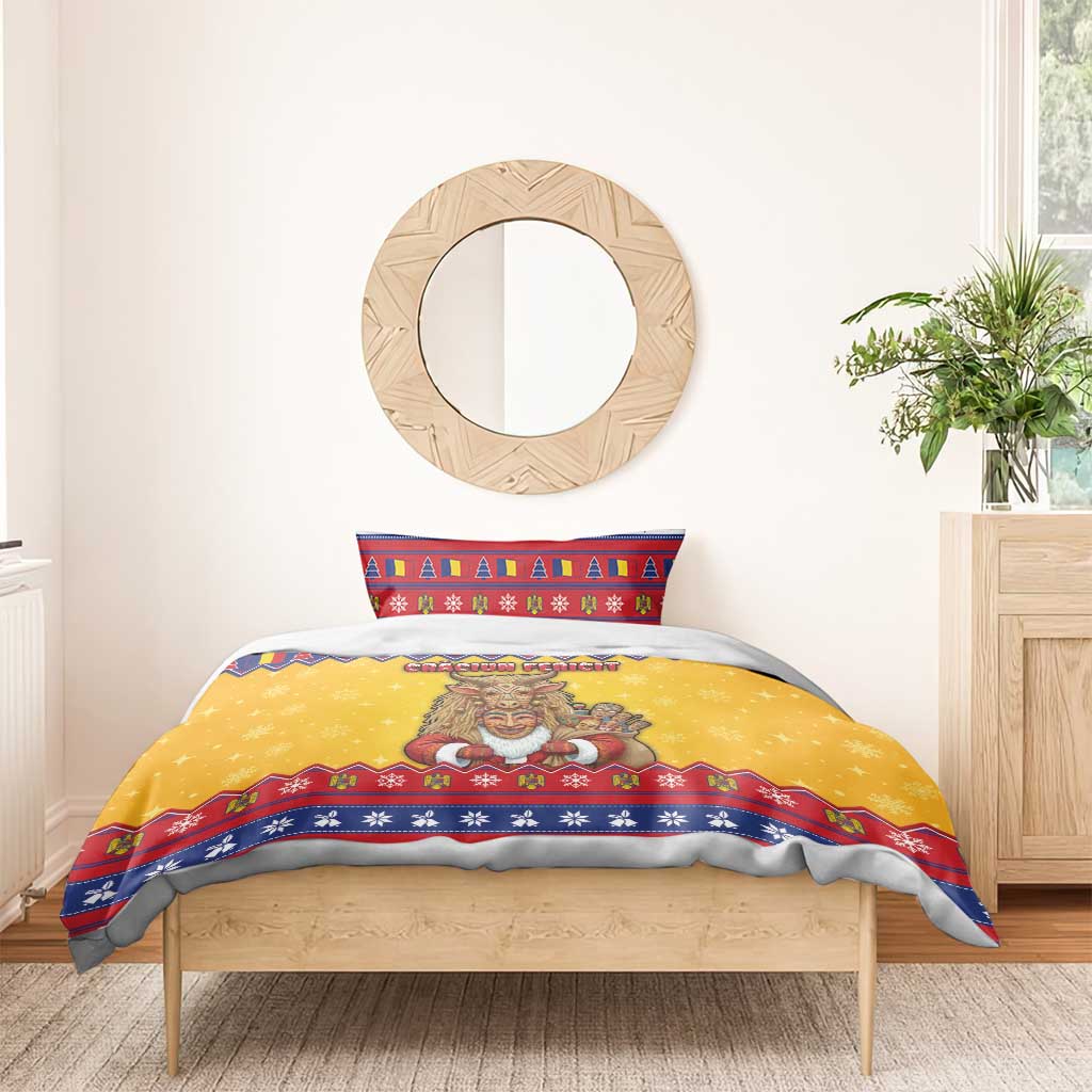 Romania Christmas Bedding Set Romanian Masked Santa - Wonder Print Shop