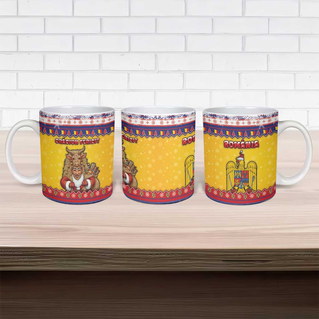 Romania Christmas Ceramic Mug Romanian Masked Santa - Wonder Print Shop