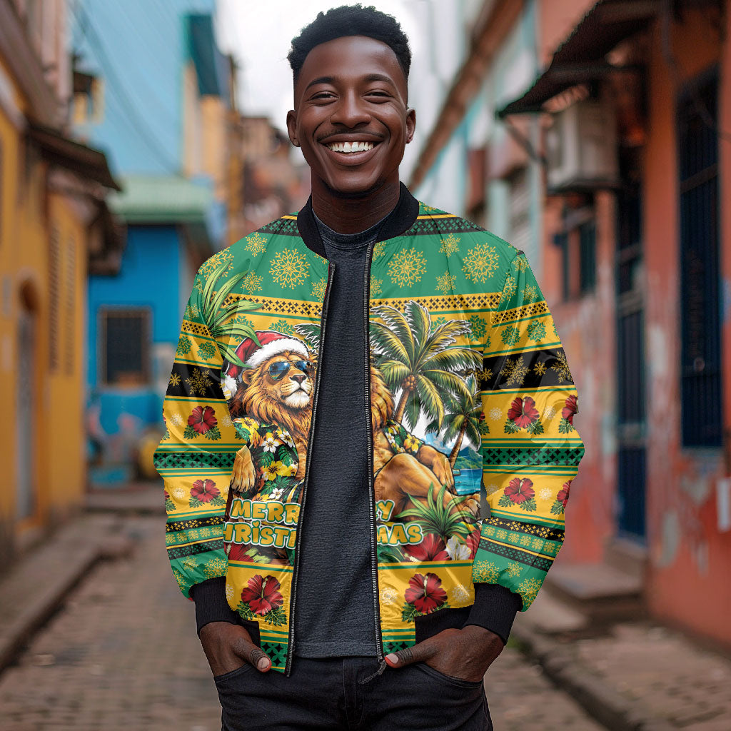 Afro-Jamaicans Christmas Bomber Jacket This Rasta Lion Needs A Beach Retreat