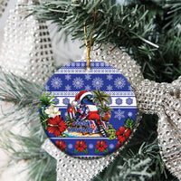 Cuba Christmas Ceramic Ornament This Tocororo Bird Needs A Beach Retreat