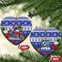 Cuba Christmas Ceramic Ornament This Tocororo Bird Needs A Beach Retreat