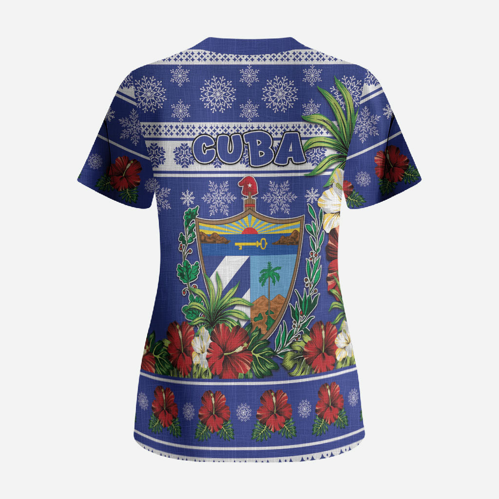 Cuba Christmas Scrub Top This Tocororo Bird Needs A Beach Retreat