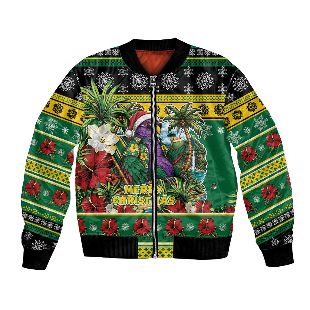 Dominica Christmas Bomber Jacket This Sisserou Parrot Needs A Beach Retreat