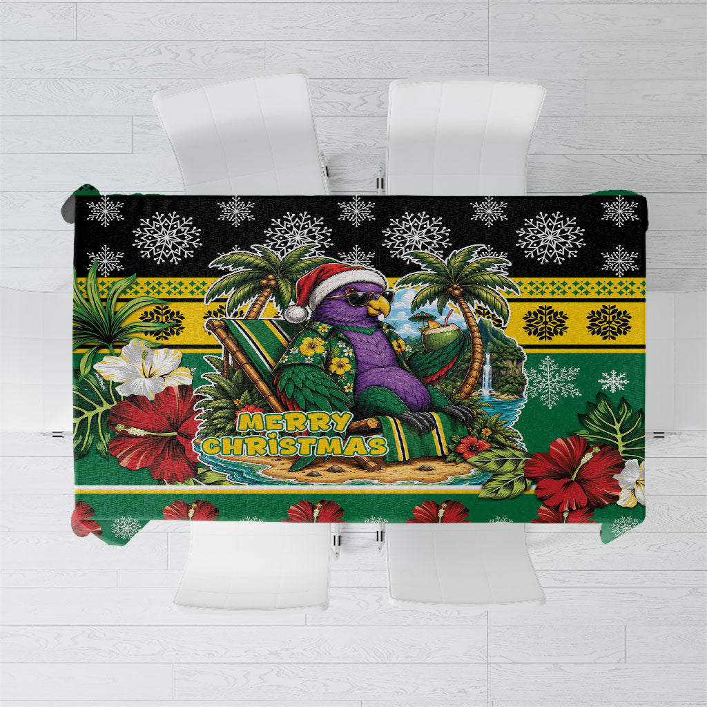 Dominica Christmas Tablecloth This Sisserou Parrot Needs A Beach Retreat