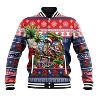 Needs A Beach Retreat Christmas Baseball Jacket This Palmchat Bird Needs A Beach Retreat