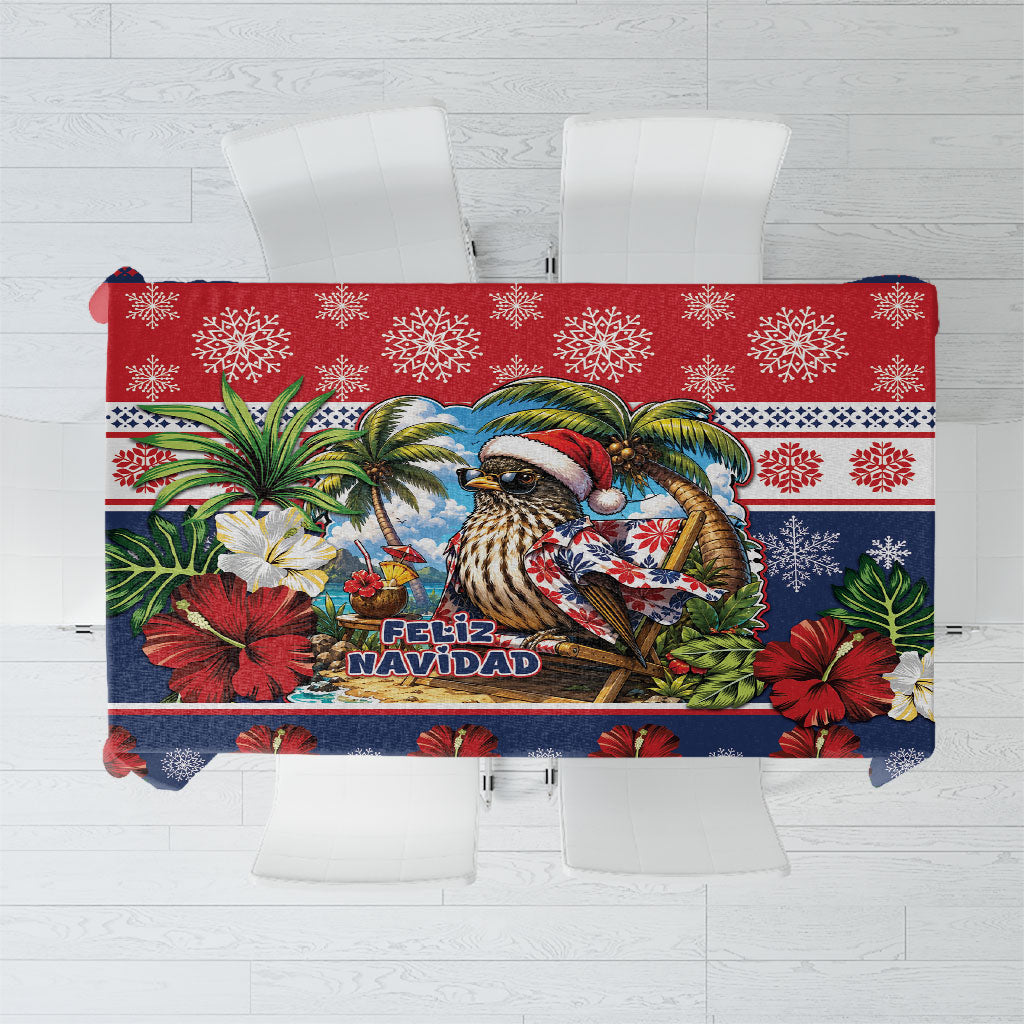 Needs A Beach Retreat Christmas Tablecloth This Palmchat Bird Needs A Beach Retreat