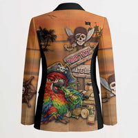 Personalized Drunken Pirate Parrot Blazer Tropical Vibe