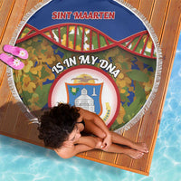 Sint Maarten Is In My DNA Beach Blanket - Wonder Print Shop