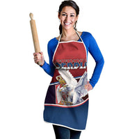 Serbia Apron White Double Headed Eagle With Coat Of Arms - Wonder Print Shop