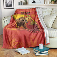 Spain Blanket The Spanish Fighting Bull With Coat Of Arms - Wonder Print Shop