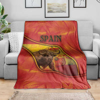 Spain Blanket The Spanish Fighting Bull With Coat Of Arms - Wonder Print Shop