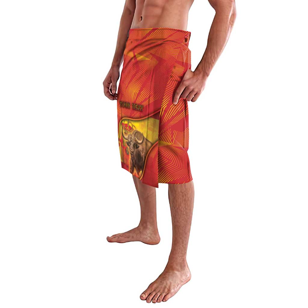 Personalized Spain Lavalava The Spanish Fighting Bull With Coat Of Arms - Wonder Print Shop
