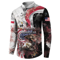 Personalized Polish American Heritage Month Button Sweatshirt Two Eagles Soar Above The National Flag