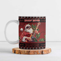 Guitar Christmas Ceramic Mug Rocking Santa - Wonder Print Shop