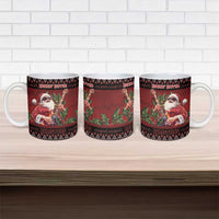 Guitar Christmas Ceramic Mug Rocking Santa - Wonder Print Shop