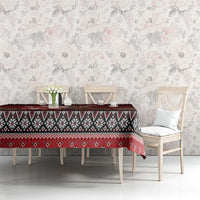 Guitar Christmas Tablecloth Rocking Santa - Wonder Print Shop