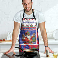 Haiti Christmas Apron Santa With Fanal Haitian Patchwork Style - Wonder Print Shop