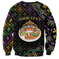 Personalized Mardi Gras Sweatshirt King Cake Royal