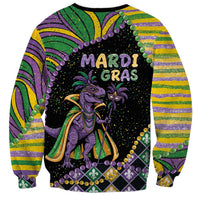 Mardi Gras Sweatshirt King Rex Glitter Effect