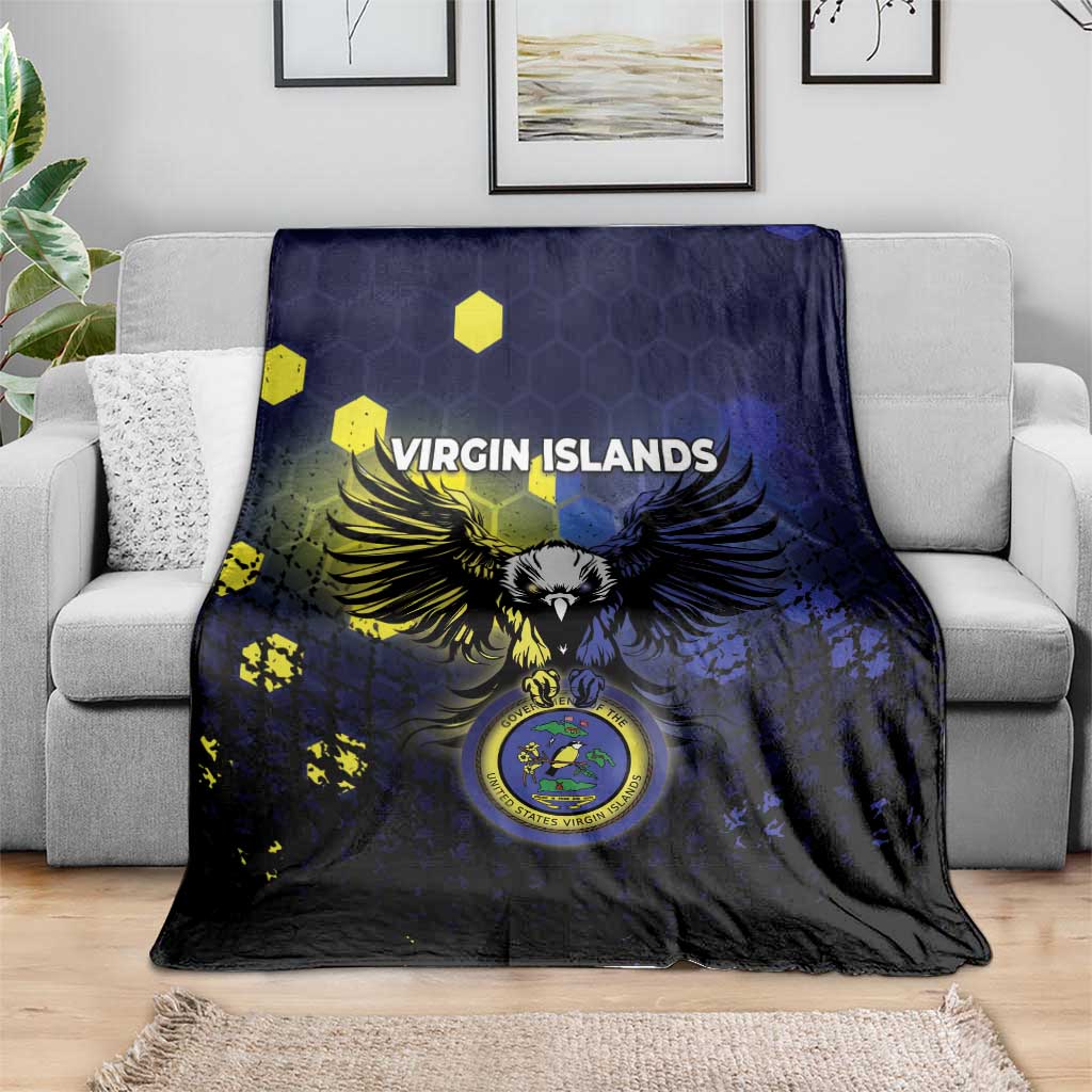 United States Virgin Islands Blanket Eagle Bird Unique Style - Wonder Print Shop