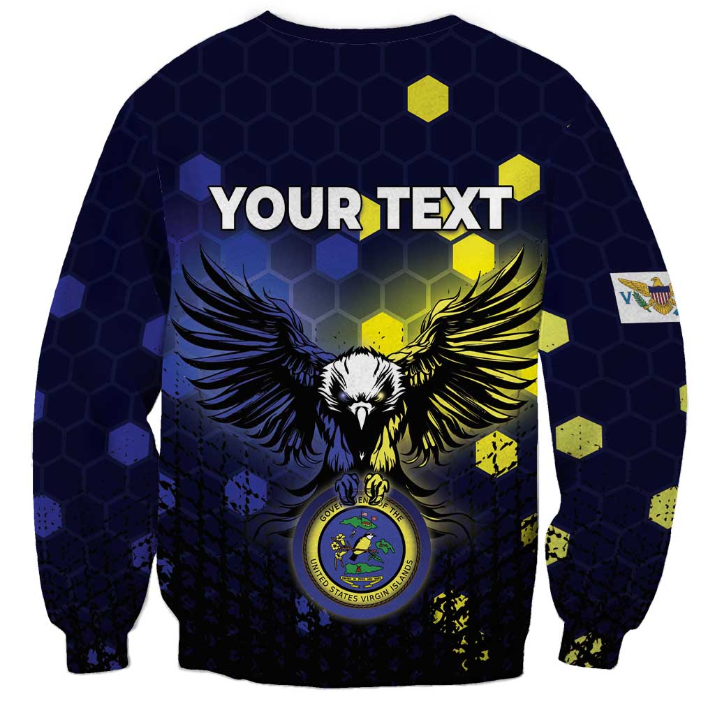 Personalized United States Virgin Islands Sweatshirt Eagle Bird Unique Style - Wonder Print Shop