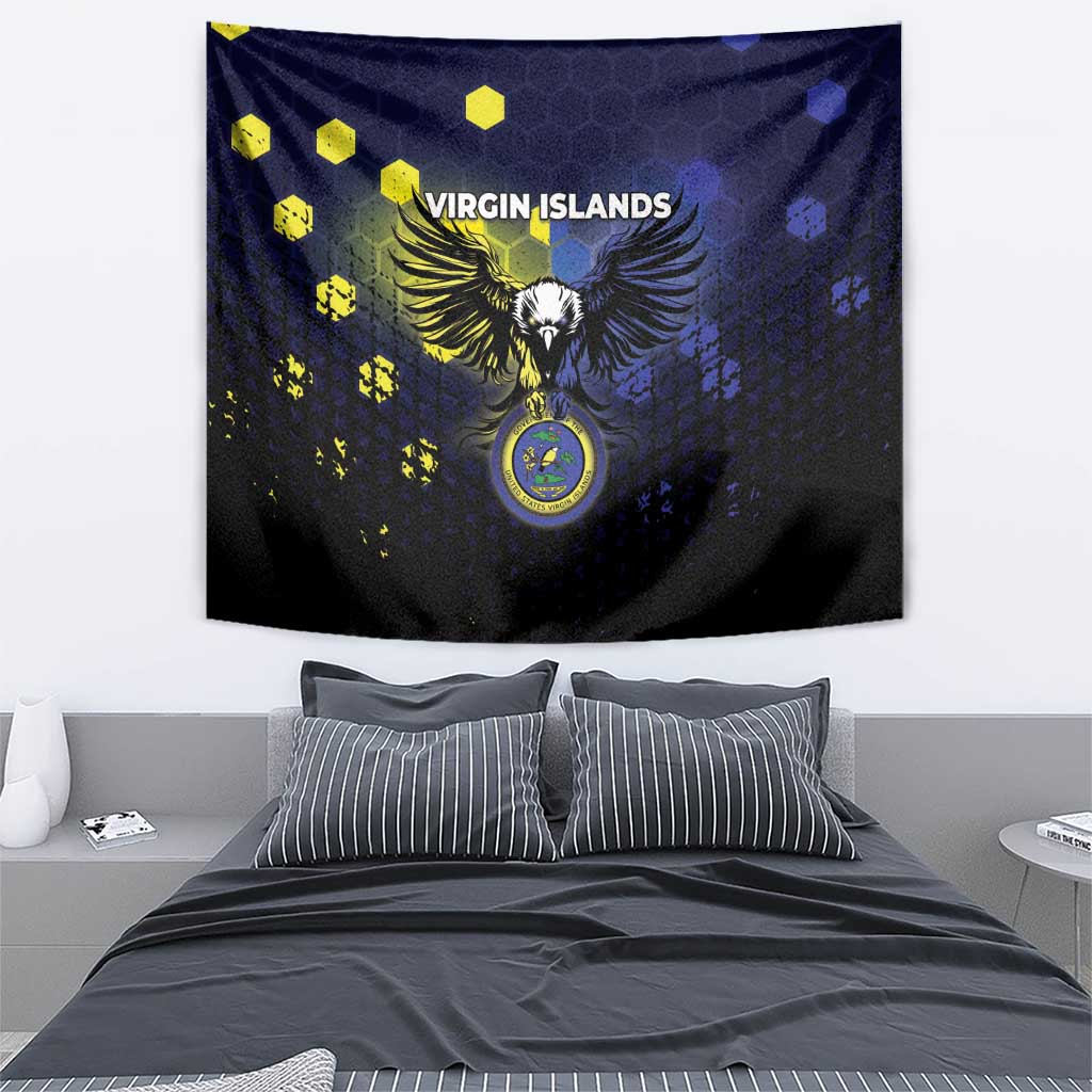 United States Virgin Islands Tapestry Eagle Bird Unique Style - Wonder Print Shop