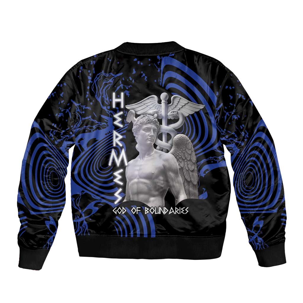 Ancient Greek Hermes Bomber Jacket God Of Boundaries - Wonder Print Shop