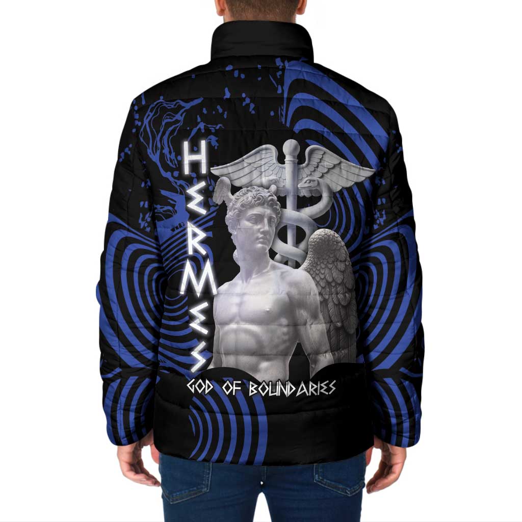 Ancient Greek Hermes Padded Jacket God Of Boundaries - Wonder Print Shop