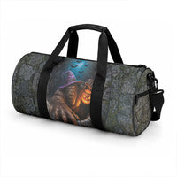 3D Illusion Bigfoot Halloween Duffle Bag Witch Sasquatch Stone Well Pumpkin Lantern