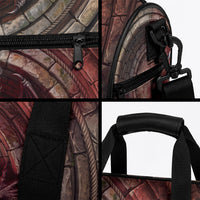 3D Illusion Jersey Devil Halloween Duffle Bag Monster Horned Skull Fire Well
