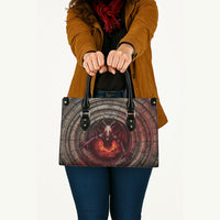 3D Illusion Jersey Devil Halloween Leather Bag Monster Horned Skull Fire Well