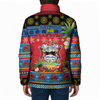 Afro-Antiguan and Barbudan Christmas Padded Jacket This Fallow Deer Needs A Beach Retreat