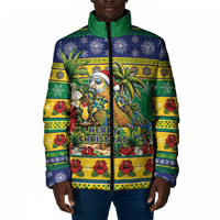 Afro-Vincentian Christmas Padded Jacket This Vincy Parrot Needs A Beach Retreat