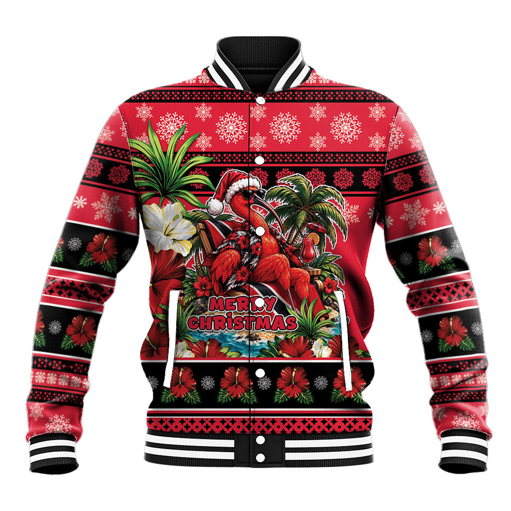 Afro-Trinidadian and Tobagonian Christmas Baseball Jacket This Scarlet Ibis Needs A Beach Retreat