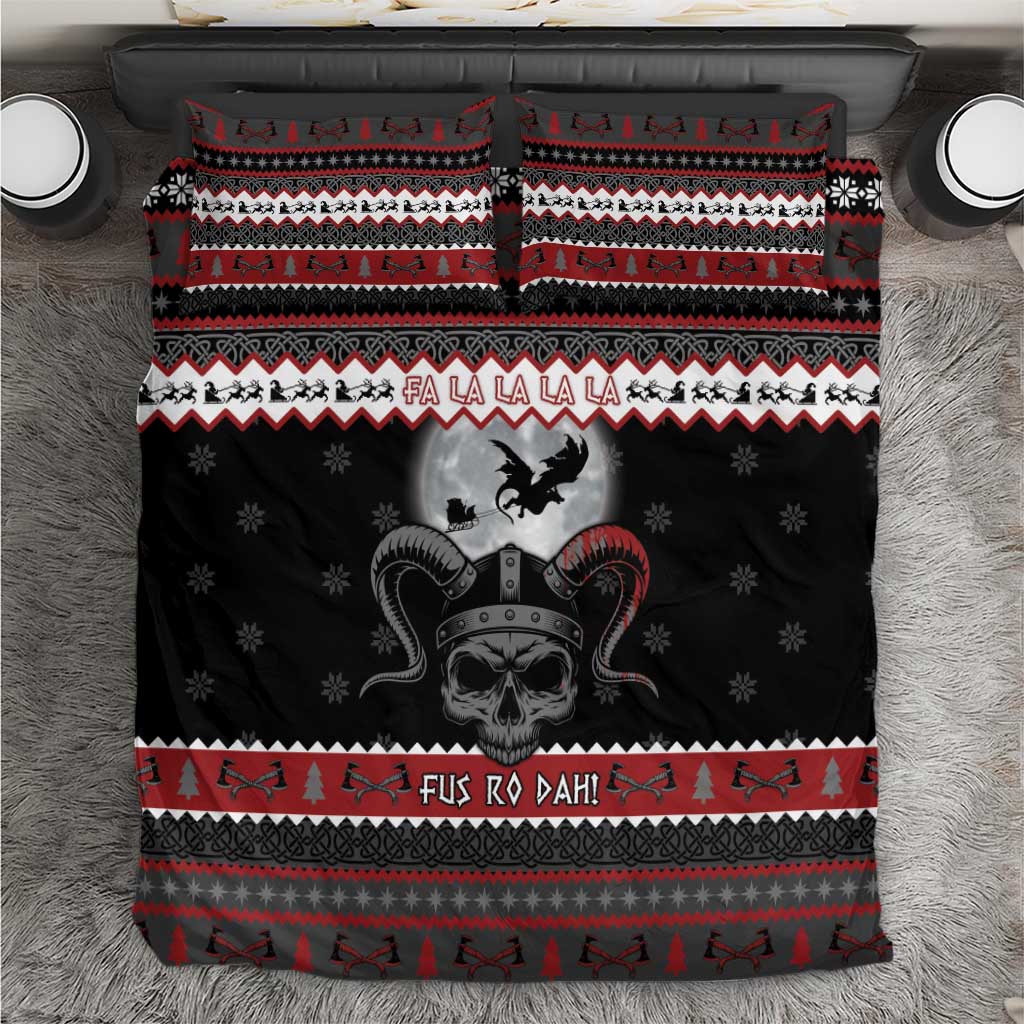 Vikings Christmas Bedding Set Fa La La La Fus Ro Dah - Wonder Print Shop
