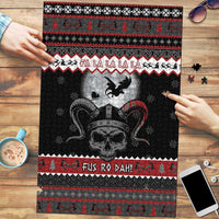 Vikings Christmas Puzzle Fa La La La Fus Ro Dah - Wonder Print Shop