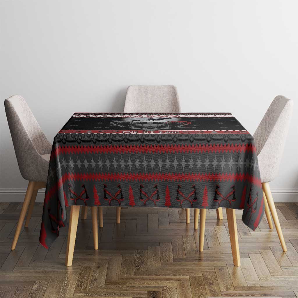 Vikings Christmas Tablecloth Fa La La La Fus Ro Dah - Wonder Print Shop