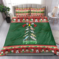 Fishing Christmas Bedding Set Merry Fishmas - Wonder Print Shop