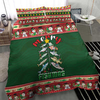 Fishing Christmas Bedding Set Merry Fishmas - Wonder Print Shop